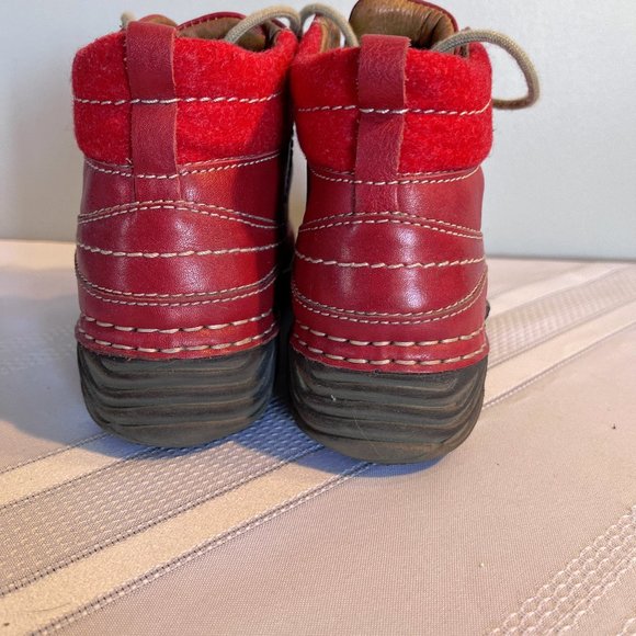 Josef Siebel Red Ankle Boots - Picture 3 of 11